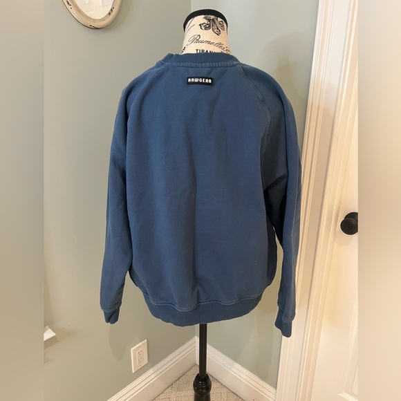 NWOT Rawgear Men’s Blue Crewneck Sweatshirt | Fleece Lined | Size S - Picture 3 of 9